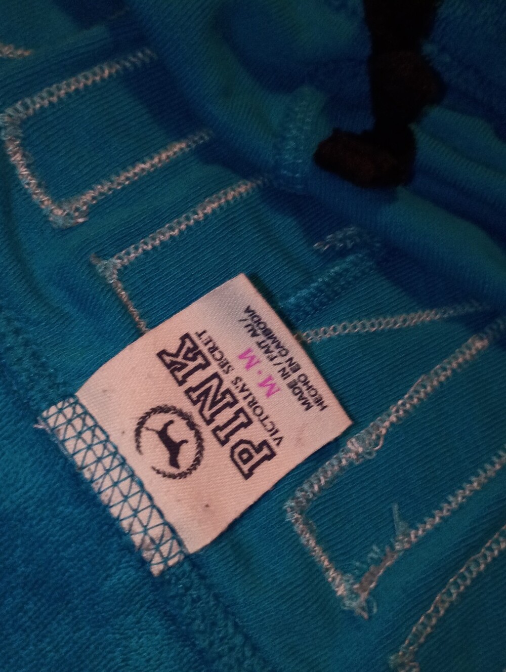 Vintage Y2K Terry Cloth Victoria's Secret Pink Booty Mini Short Shorts M VS - Picture 5 of 6
